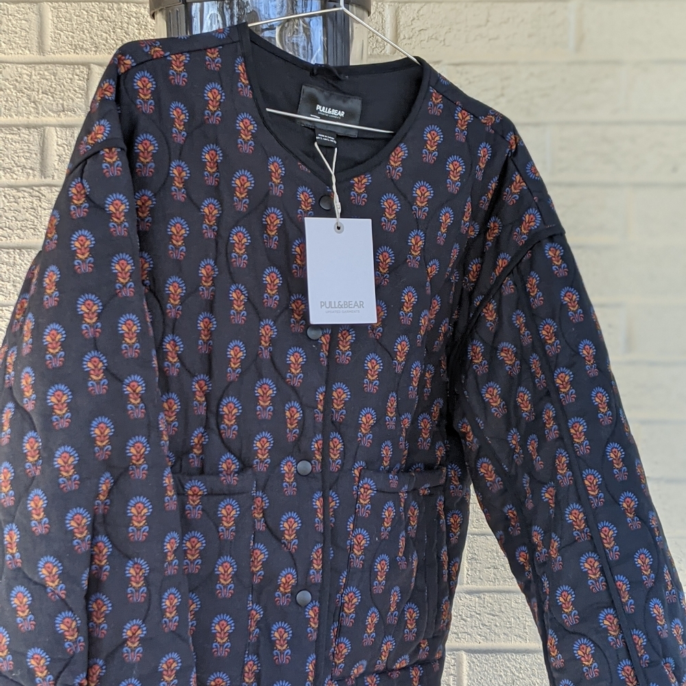 Pull & Bear Quilted Coat L